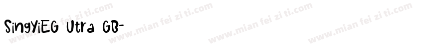 SingYiEG Utra GB字体转换